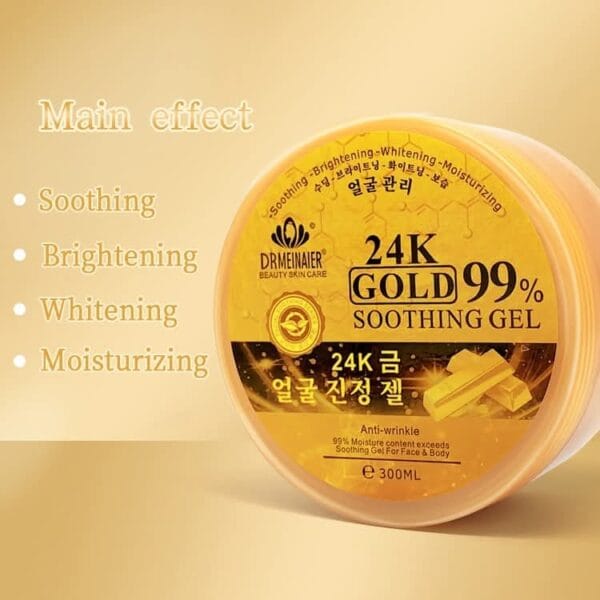 24K Gold Soothing Gel – Ultimate Hydration & Anti-Aging Solution