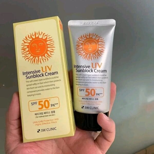 3W Clinic Intensive UV Sunblock Cream SPF50 PA+++ - 70ml Best Sunblock Cream