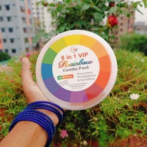 6 in 1 VIP Rainbow Combo Face Pack – 500 gm | ত্বকের উজ্জ্বলতা ও যত্নের সেরা সমাধান