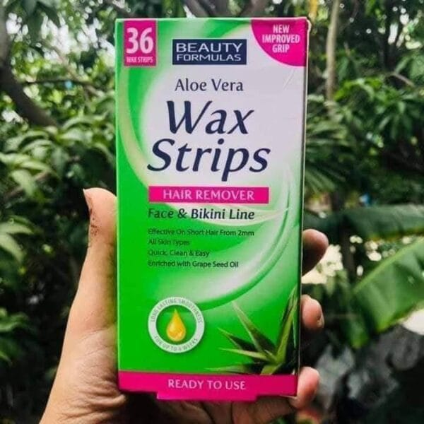Beauty Formulas Hair Removal 36 Wax Strips – মসৃণ ত্বক পেতে মুখ ও বিকিনি লাইনে ব্যবহারযোগ্য