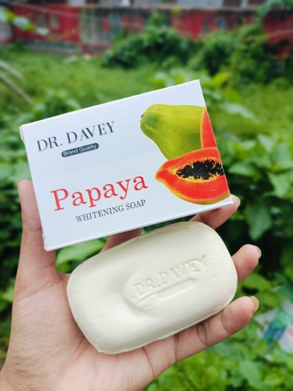 Dr Davey Papaya Beauty Soap with Vitamin A, C & E - 135gm Best Soap for Glowing Skin