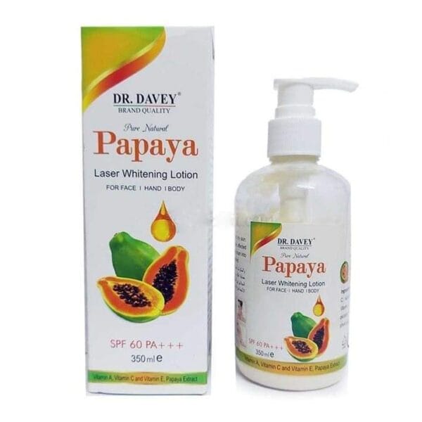 Dr Davey Papaya Laser Body Lotion - 350ml | ত্বকের কালো দাগ দূর করার প্রাকৃতিক উপায়