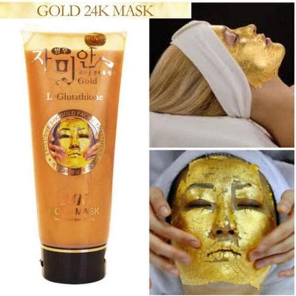 Exclusive 24K Gold Facial Treatment Mask - অ্যান্টি-এজিং ও ত্বক উজ্জ্বলকারী মাস্ক