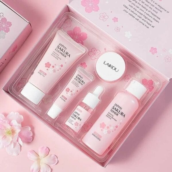 Japan Sakura Skin Care 5 Pcs Combo Set for Women Complete Skincare Solution