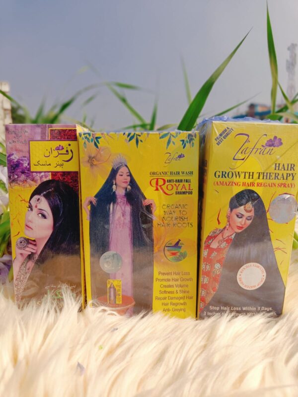 জাফরান হেয়ার কেয়ার ফুল কম্বো - চুলের সম্পূর্ণ যত্ন