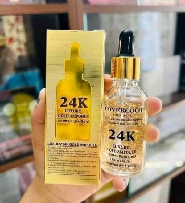 Covercoco 24k Gold Serum 30ml - Vitamin-C Serum ত্বকের বার্ধক্য রোধের আদর্শ সমাধান