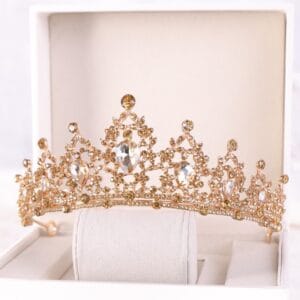 Quality Gold Colors Crystal Crown for Girls