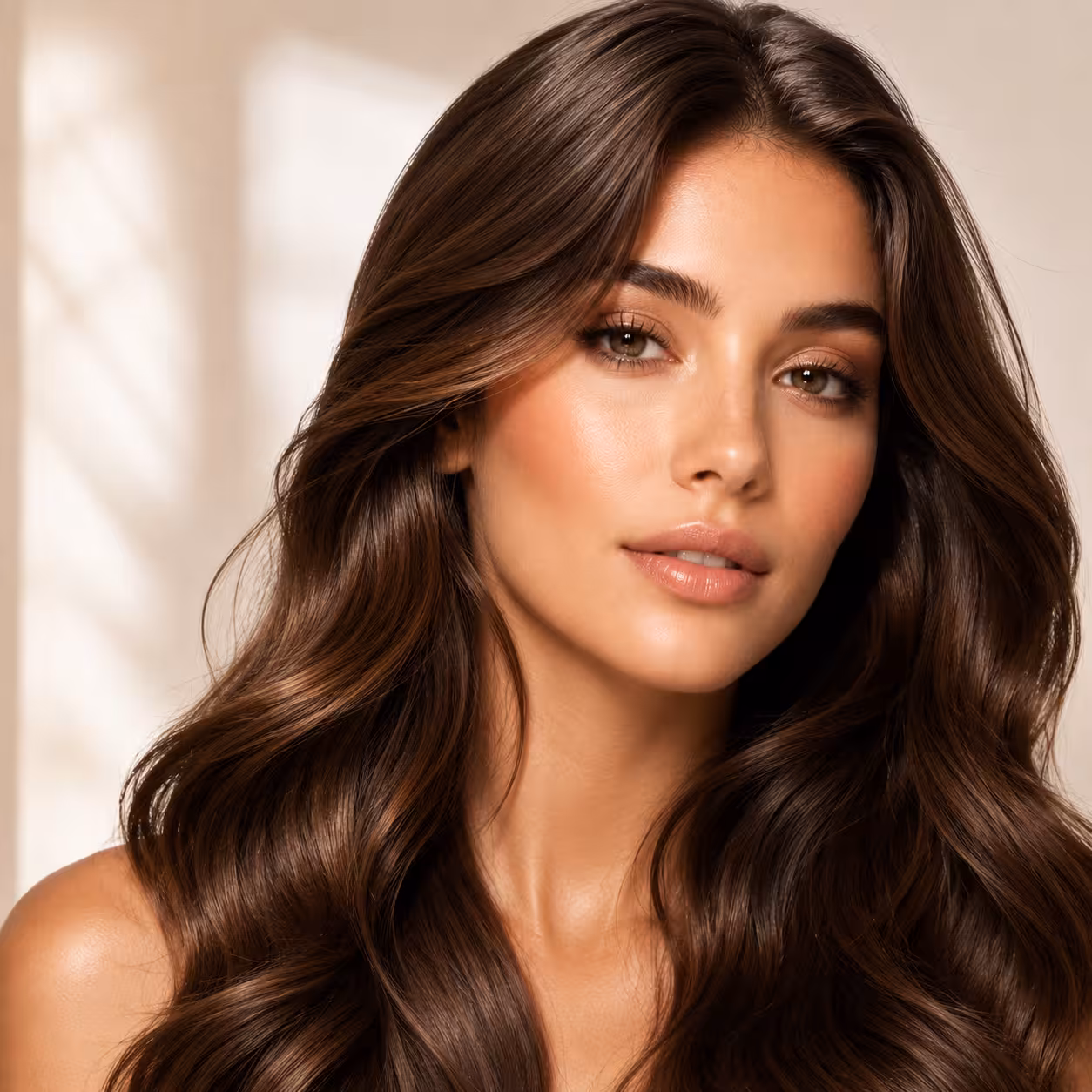 Serene beauty in soft lighting converted