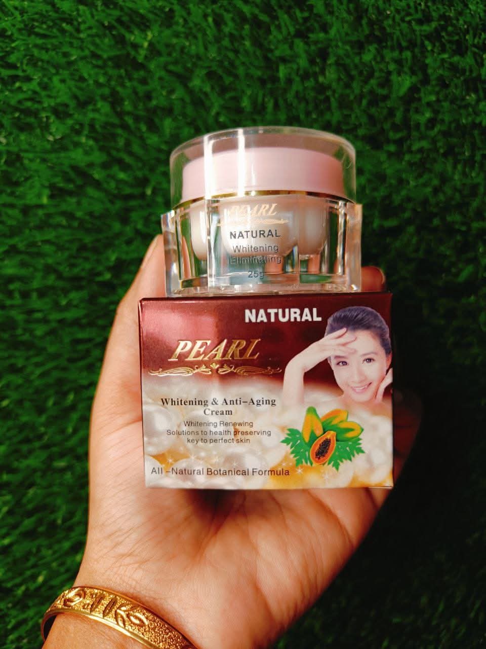 Natural Pearl Whitening Night Cream – 25g | ট্যান দূর ও অ্যান্টি-এজিং উপকারিতা সহ প্রাকৃতিক পিয়ারল ক্রিম Natural Pearl Whitening Night Cream – 25g | ট্যান দূর ও অ্যান্টি-এজিং উপকারিতা সহ প্রাকৃতিক পিয়ারল ক্রিম