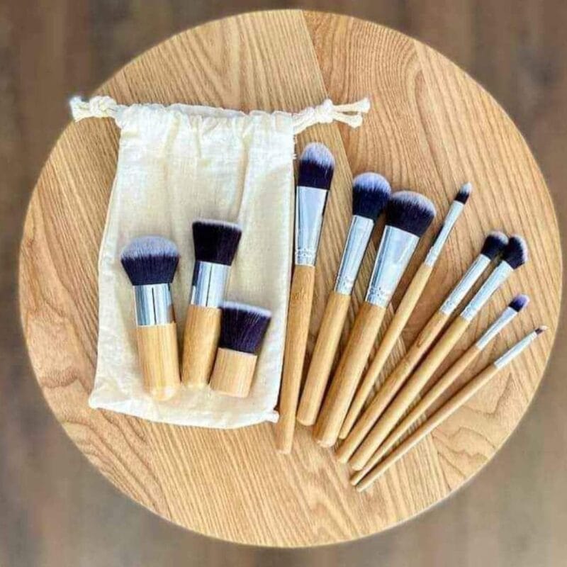 Best Bamboo Brush Set – 11pcs ইকো-ফ্রেন্ডলি মেকআপ ব্রাশ কালেকশন