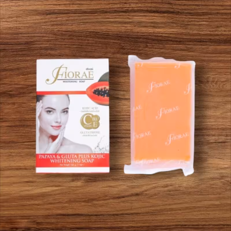Fiorae Papaya and Gluta Plus Kojic Whitening Soap 165gm | ত্বক উজ্জ্বল ও মসৃণ করার সেরা সমাধান