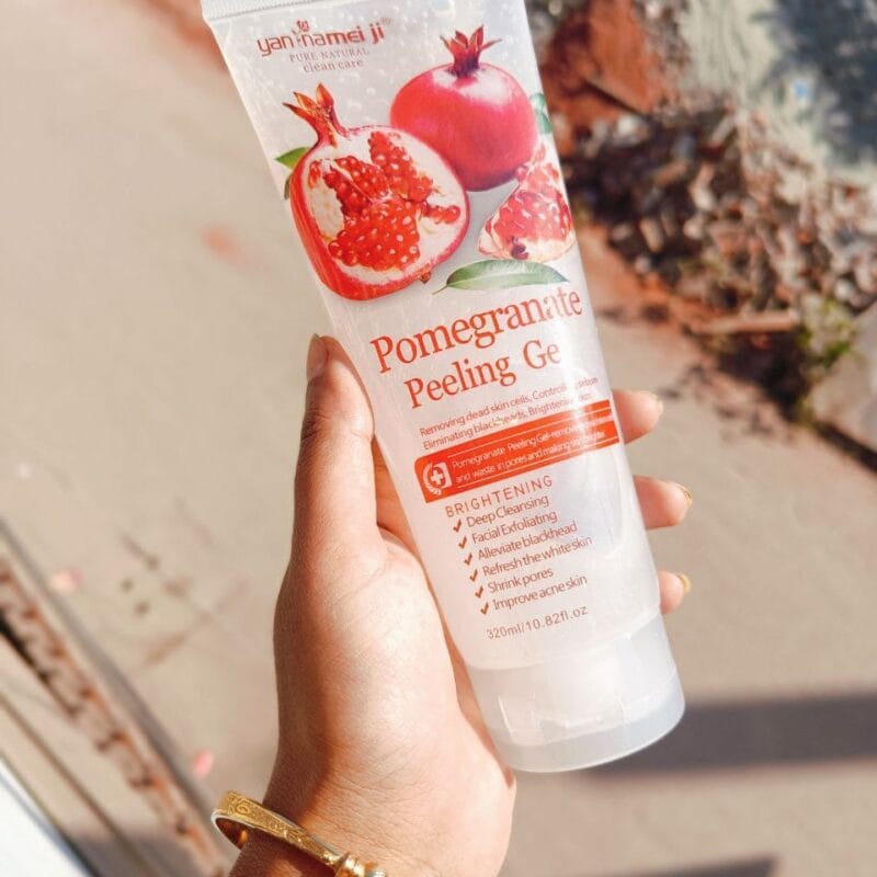 Pomegranate Peeling Gel 250ml ত্বকের উজ্জ্বলতা এবং কোমলতার জন্য প্রাকৃতিক সমাধান