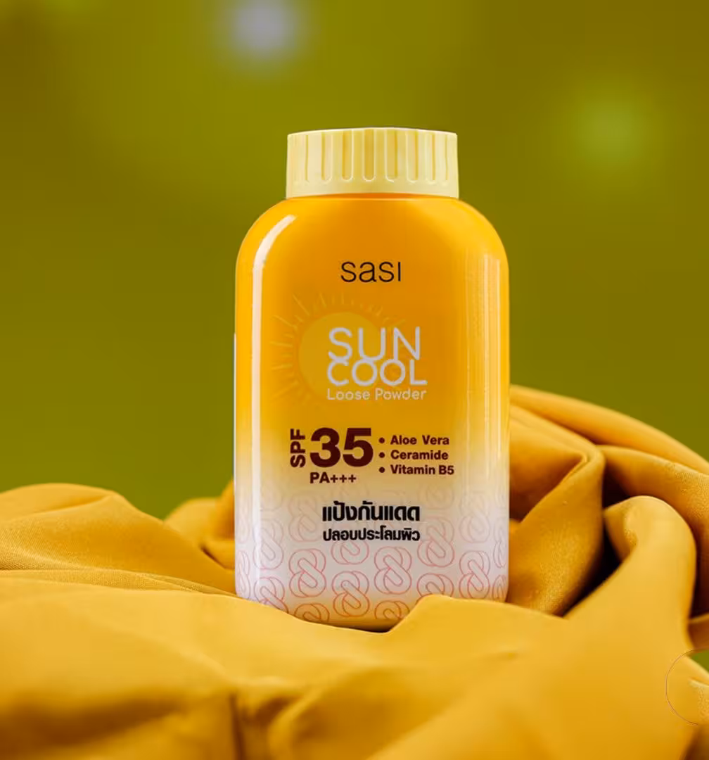 Sasi Sun Cool Loose Powder 50g- তীব্র গরমে ত্বকের সুরক্ষা ও শীতল অনুভূতির আল্টিমেট solution