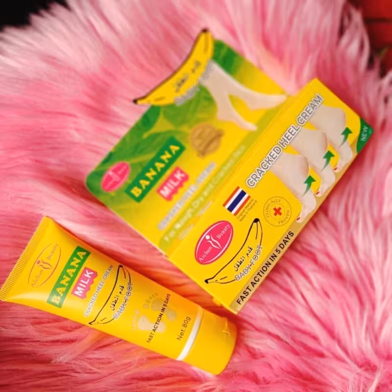 Banana Milk Cracked Heel Cream – Baby Foot 80g কোমল ত্বক আর সুস্থ পা’র জন্য আদর্শ সমাধান